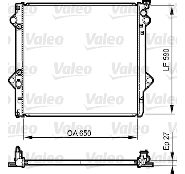 Chladič, chlazení motoru VALEO 735569