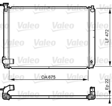 Chladič, chlazení motoru VALEO 735571