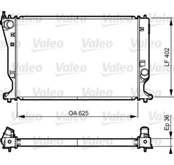 Chladič, chlazení motoru VALEO 735572