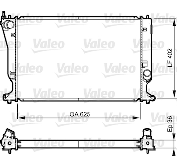 Chladič, chlazení motoru VALEO 735573