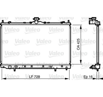 Chladič, chlazení motoru VALEO 735576