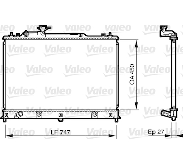 Chladič, chlazení motoru VALEO 735577