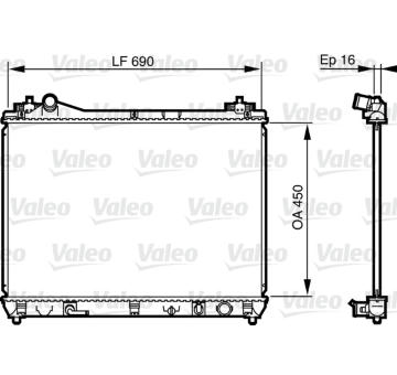 Chladič, chlazení motoru VALEO 735580