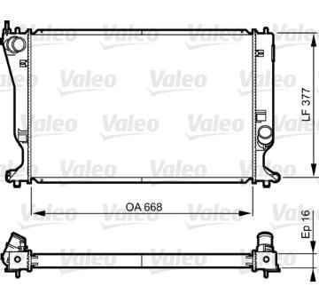 Chladič, chlazení motoru VALEO 735583