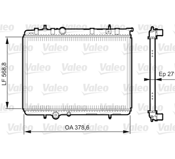 Chladič, chlazení motoru VALEO 735597