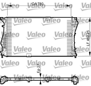 Chladič, chlazení motoru VALEO 735599