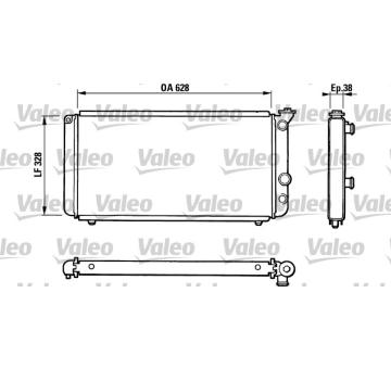 Chladič, chlazení motoru VALEO 810835