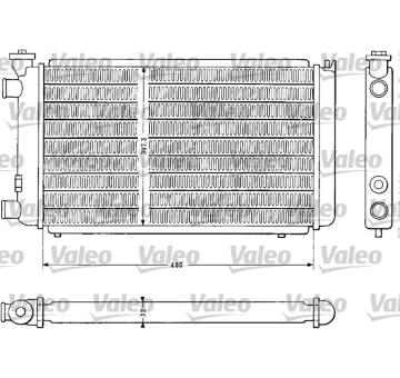 Chladič, chlazení motoru VALEO 810843