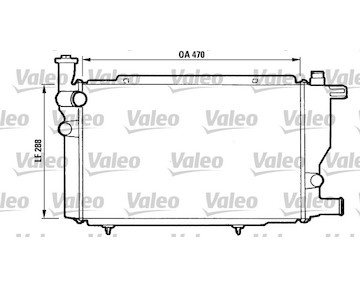 Chladič, chlazení motoru VALEO 810892