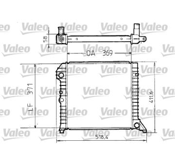 Chladič, chlazení motoru VALEO 810956