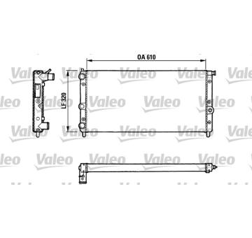 Chladič, chlazení motoru VALEO 811067