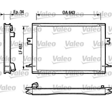 Chladič, chlazení motoru VALEO 811348