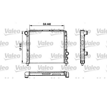 Chladič, chlazení motoru VALEO 811389