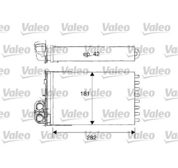 Výměník tepla, vnitřní vytápění VALEO 812181