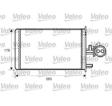 Výměník tepla, vnitřní vytápění VALEO 812337