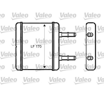 Výměník tepla, vnitřní vytápění VALEO 812396
