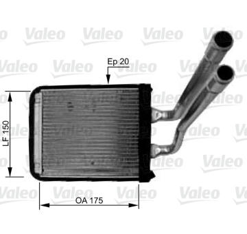 Výměník tepla, vnitřní vytápění VALEO 812436