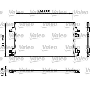 Kondenzátor, klimatizace VALEO 814006