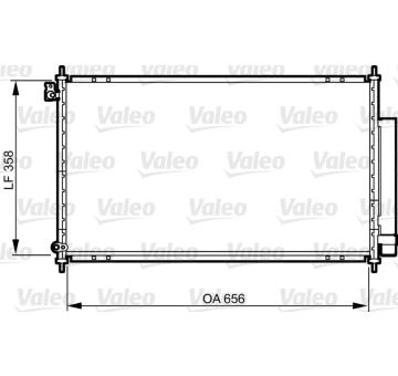 Kondenzátor, klimatizace VALEO 814159