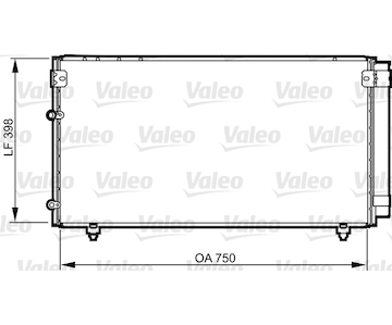 Kondenzátor, klimatizace VALEO 814207