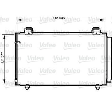 Kondenzátor, klimatizace VALEO 814210