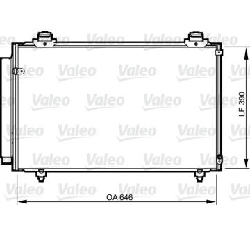 Kondenzátor, klimatizace VALEO 814212