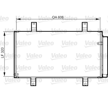Kondenzátor, klimatizace VALEO 814215