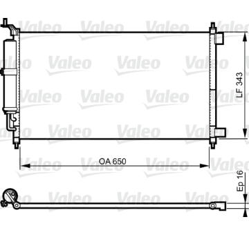 Kondenzátor, klimatizace VALEO 814221