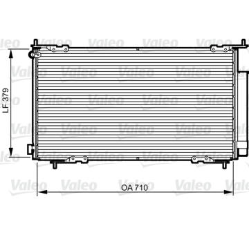 Kondenzátor, klimatizace VALEO 814225