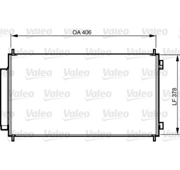 Kondenzátor, klimatizace VALEO 814232