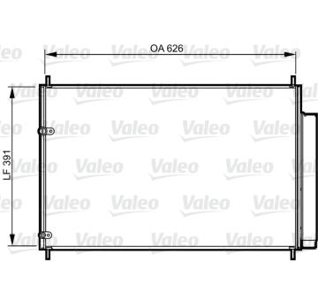 Kondenzátor, klimatizace VALEO 814234