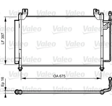 Kondenzátor, klimatizace VALEO 814235
