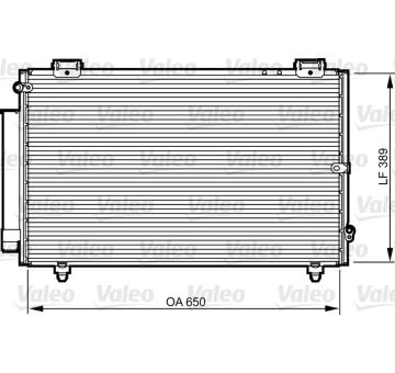 Kondenzátor, klimatizace VALEO 814238