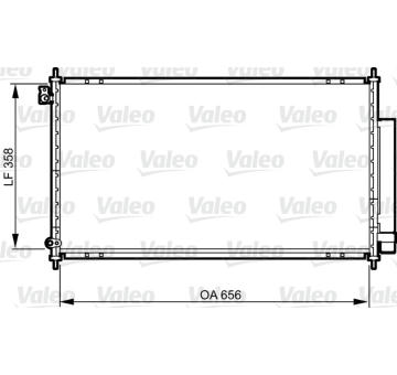 Kondenzátor, klimatizace VALEO 814242