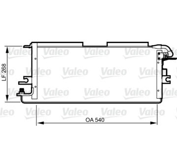 Kondenzátor, klimatizace VALEO 814245