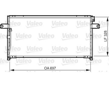 Kondenzátor, klimatizace VALEO 814252