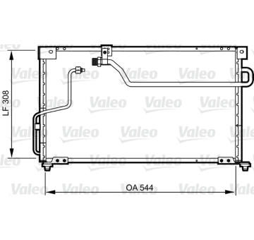 Kondenzátor, klimatizace VALEO 814254