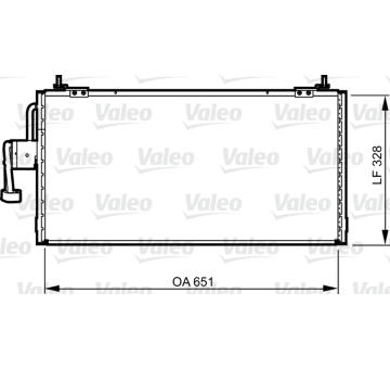 Kondenzátor, klimatizace VALEO 814260