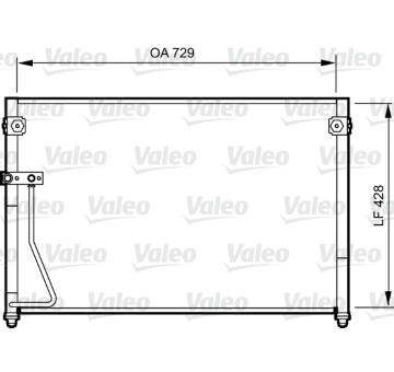 Kondenzátor, klimatizace VALEO 814261