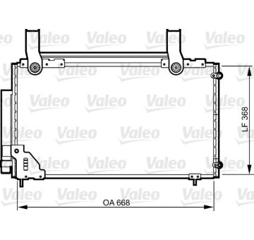 Kondenzátor, klimatizace VALEO 814267