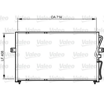 Kondenzátor, klimatizace VALEO 814270