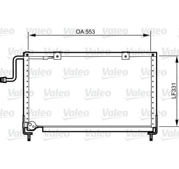 Kondenzátor, klimatizace VALEO 814274
