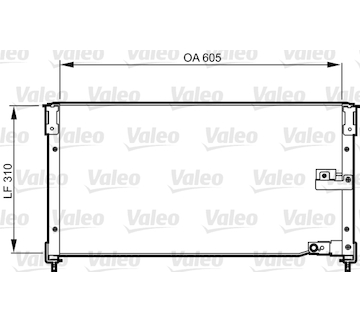 Kondenzátor, klimatizace VALEO 814276