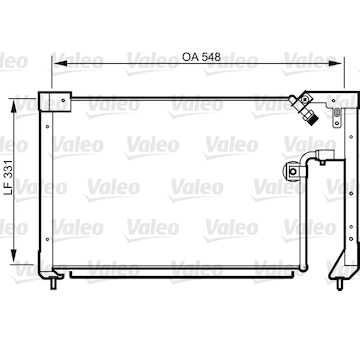 Kondenzátor, klimatizace VALEO 814278