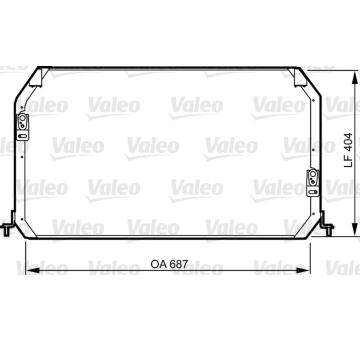 Kondenzátor, klimatizace VALEO 814282