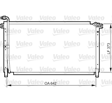 Kondenzátor, klimatizace VALEO 814284