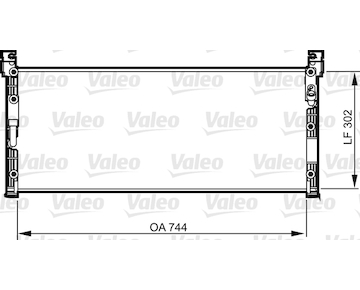 Kondenzátor, klimatizace VALEO 814285