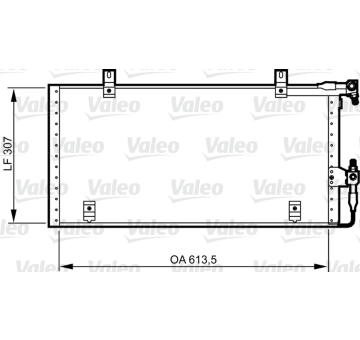 Kondenzátor, klimatizace VALEO 814291