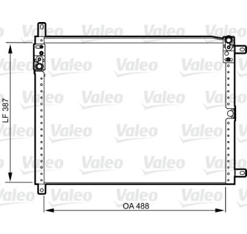 Kondenzátor, klimatizace VALEO 814293