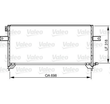 Kondenzátor, klimatizace VALEO 814304